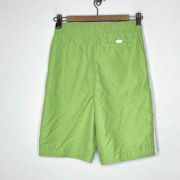 Abercrombie & Fitch Boys Y2K Swim Trunks Green Size M Board Shorts Spellout - Picture 6 of 6